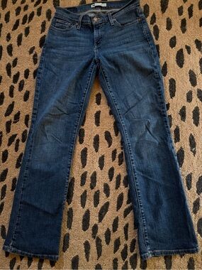 Levi's 529 Curvy Dark Blue Straight Leg Women's Jeans